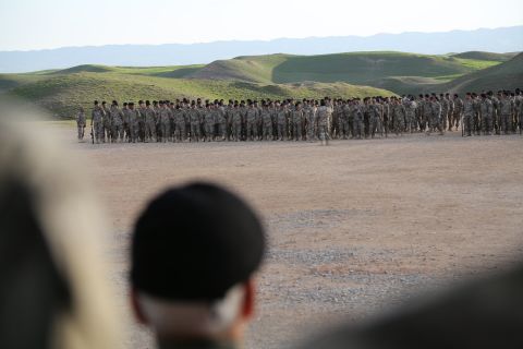 A commander overseas recruits trained by SOLI instructors. 