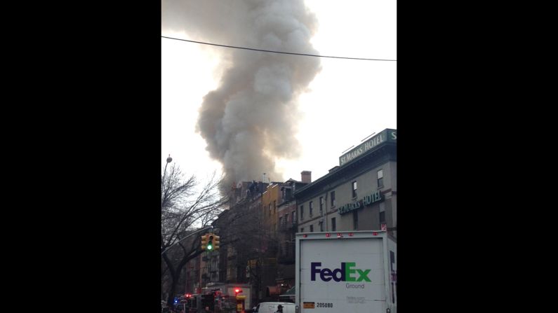 The official Twitter account of the city's fire department described the incident as a "major building collapse."