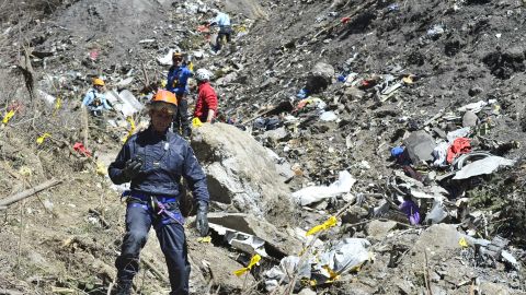 Germanwings search debris