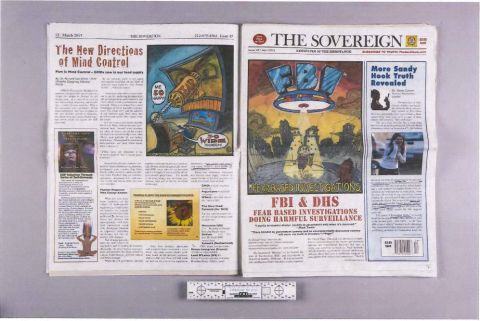 This copy of The Sovereign, which calls itself the "newspaper of the resistance," was also found in Tamerlan Tsarnaev's apartment.