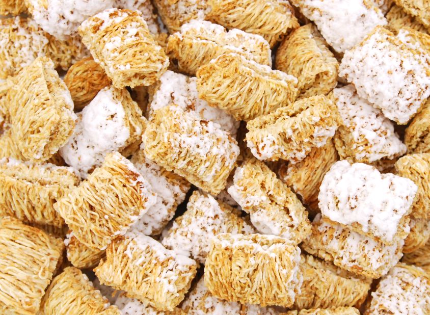Kellogg's Frosted Mini-Wheats have 8 grams of fiber per serving.