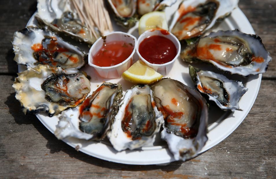 Oysters are high in zinc, which helps regulate the immune system and heal wounds.