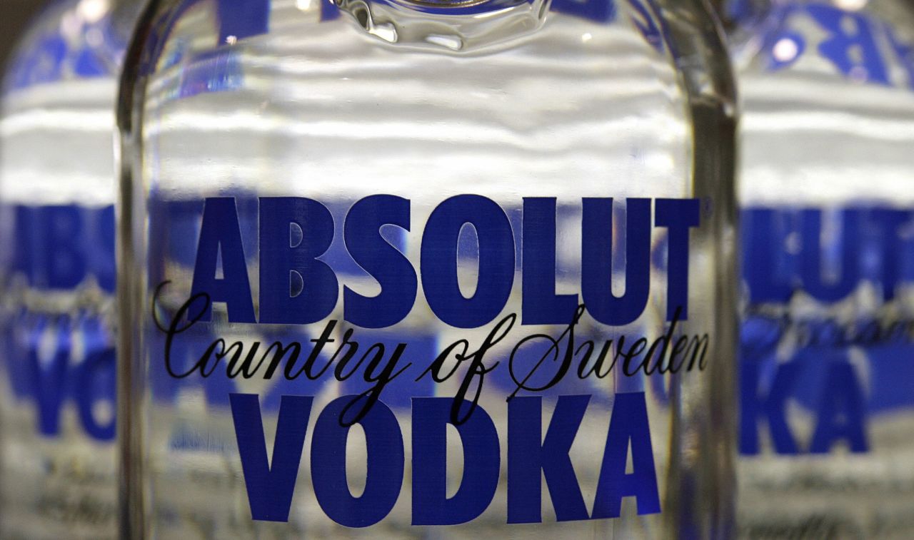<strong>6. Absolut vodka. </strong>US retail sales in 2014: $130.7 million. 