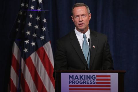 O'Malley addresses a conference commemorating the 10th anniversary of the Center for American Progress on October 24, 2013.