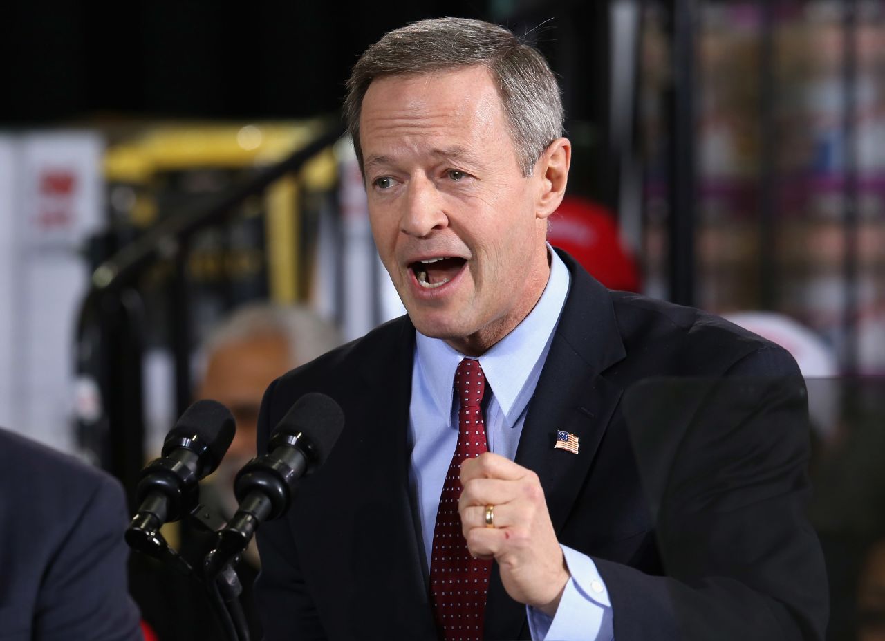 O'Malley delivers remarks before Barack Obama takes the stage at a Costco store January 29, 2014 in Lanham, Maryland.
