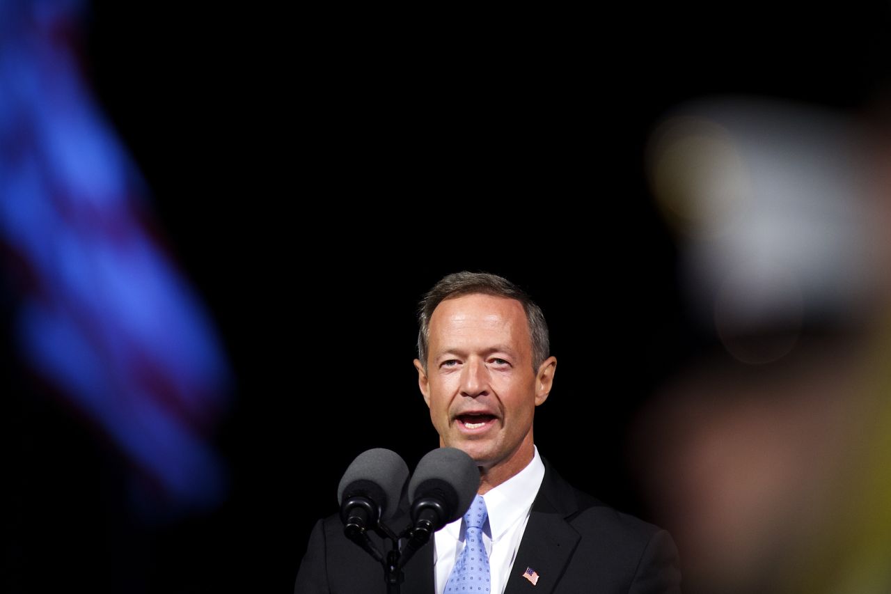 O'Malley speaks during a ceremony commemorating the bicentennial of the writing of The Star-Spangled Banner at Fort McHenry National Historic Park on September 13, 2014.