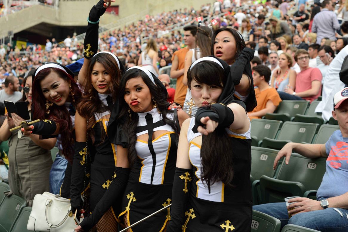 The event is one of the few occasions when it's okay to bust out bizarre costumes and still feel totally at home at the Hong Kong stadium. Here's some of the best...