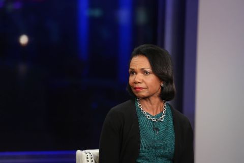 Former Secretary of State Condoleezza Rice spoke at the commencement at William & Mary in Williamsburg, Virginia, on May 16. 