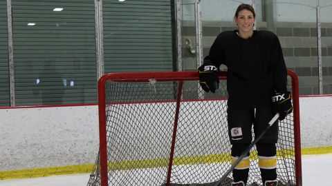 Hilary Knight is a member of the U.S. Olympic women's hockey team.