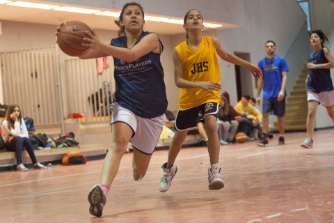 Over 50% of participants in the program are girls. Many of the Palestinian players have had to overcome cultural and political barriers to make it onto the basketball court.