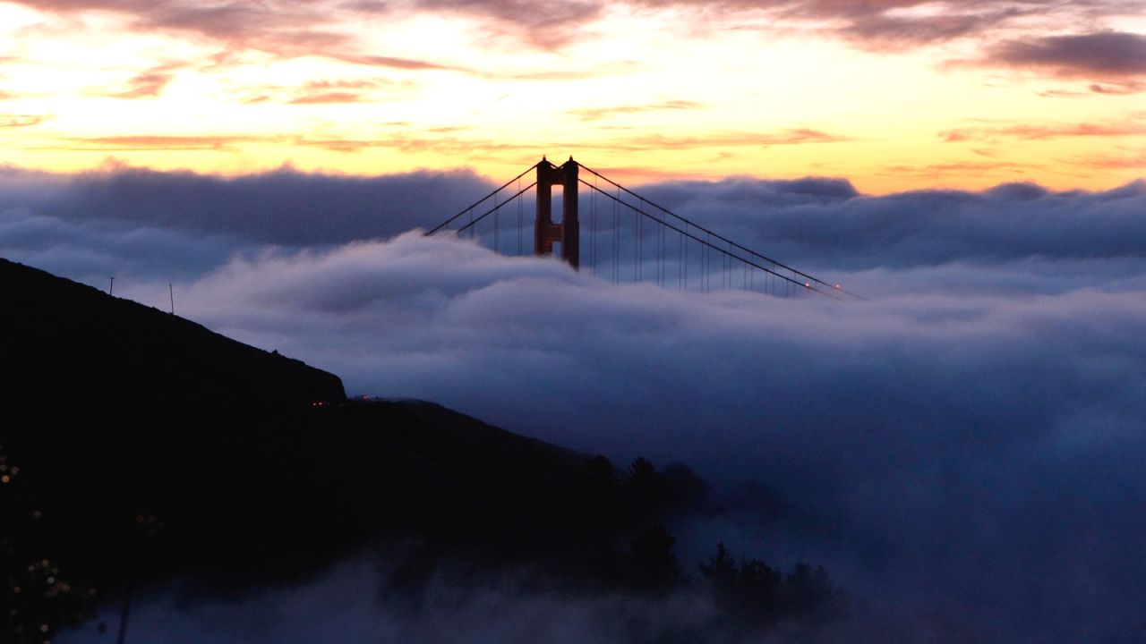 Coastal areas are prone to thick morning mists known as the marine layer.