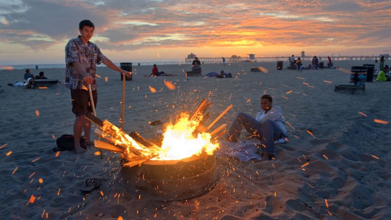 With 10 miles of sands, Huntington claims to embody the laid-back Californian vibe.