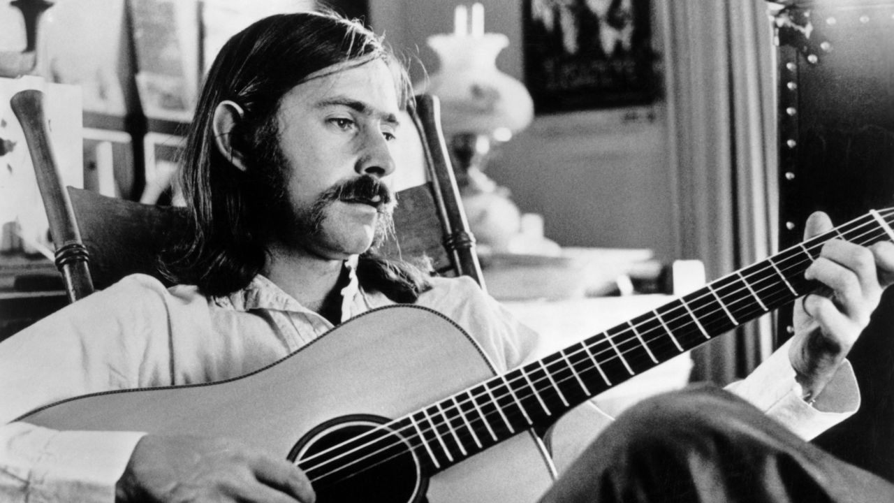 Norman Greenbaum plays the guitar in this undated photo from 1969. The singer-songwriter, best known for his song "Spirit in the Sky," is in critical condition after the car he was in was hit by a motorcycle on Saturday, March 28, the California Highway Patrol said.