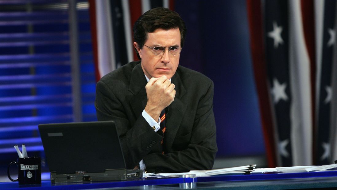 After more than eight years as a "Daily Show" correspondent, Stephen Colbert left in 2005 to launch a spinoff built around his blustery, right-wing alter ego. Colbert wrapped his show in December 2014 and will drop his blowhard shtick to succeed David Letterman as the host of the "Late Show" on CBS when Letterman retires later this year.