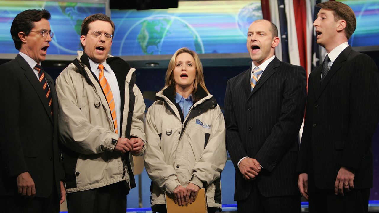 Ed Helms, second from left, parlayed his four years on "The Daily Show" into memorable roles on NBC's "The Office" and in "The Hangover" movies.
