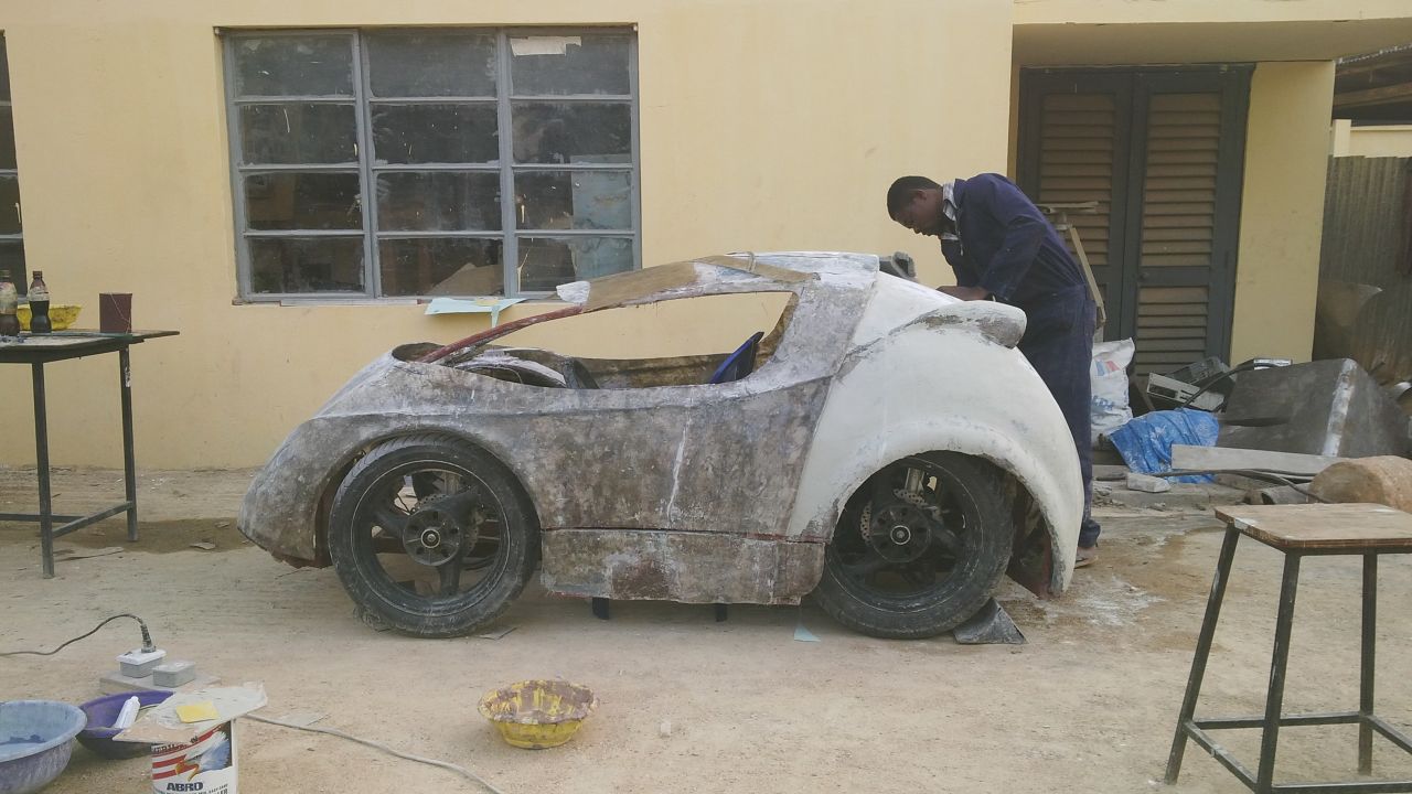 ABUCAR II, built by students from Nigeria's Ahmadu Bello University, will compete in the Shell Eco-marathon in May 2015.