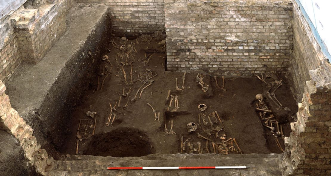 Researchers pointed to the school's substantial wall foundations and cellaring.
