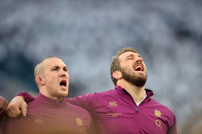 But the couple have no plans to release a duet, Robshaw insisting his own singing is woeful and is reserved solely for the national anthem on match days.