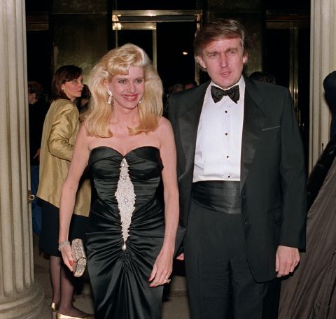 Trump and his wife, Ivana, arrive at a social engagement on December 4, 1989, in New York.