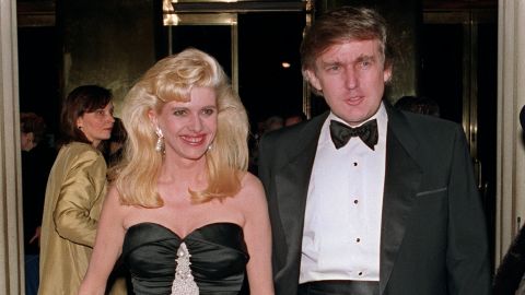 Donald Trump and his then-wife, Ivana, arrive December 4, 1989 at a social engagement in New York.