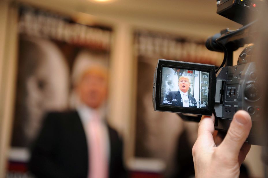 Trump attends the announcement of a partnership with Affliction Entertainment on June 5, 2008, at Trump Tower in New York City.