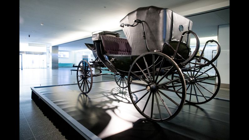 The Smithsonian's National Museum of American History has partnered with Ford's Theatre to display (through May 25) the carriage in which the Lincolns and their guests rode on April 14, 1865. The carriage is on loan from the <a href="index.php?page=&url=http%3A%2F%2Fwww.studebakermuseum.org%2Fp%2Fwhats-happening%2Fexhibits%2Fthe-presidential-carriage-collection%2F" target="_blank" target="_blank">Studebaker National Museum</a>. The open barouche model was built by Wood Brothers in 1864 and presented to the President by a group of New York merchants shortly before Lincoln's second inauguration.