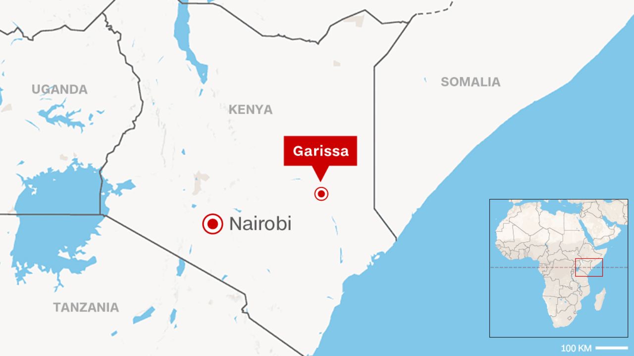map kenya garissa