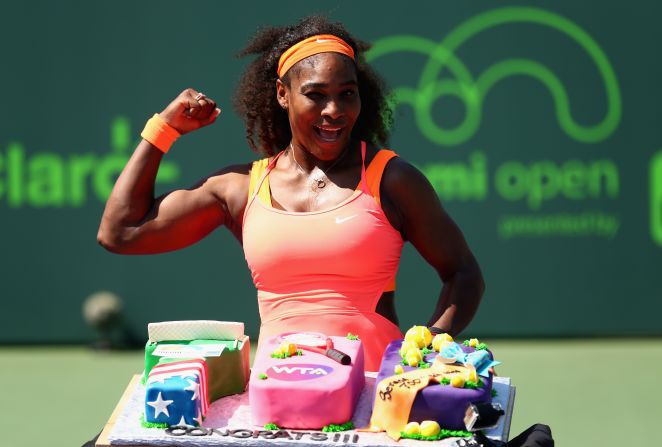 U.S. tennis star Serena Williams has won 19 grand slams and is now the eighth female player to win 700 career matches.