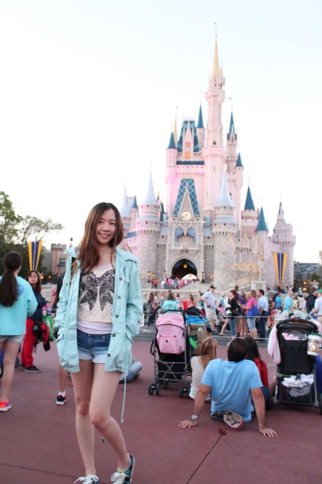 Tong visited Disney World in Orlando while on a break from school last year.
