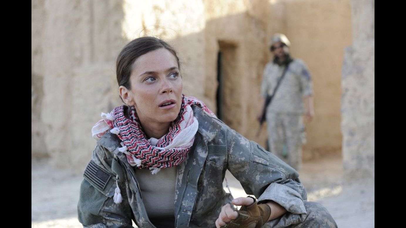 Anna Friel stars as a special forces member in NBC's "American Odyssey," which begins Sunday night.