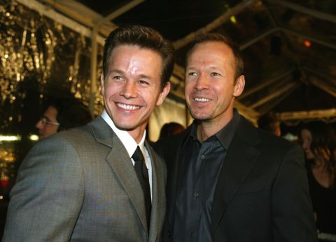 Mark, left, and Donnie Wahlberg at the premiere of "The Truth About Charlie" in 2002. Donnie achieved early fame as a member of the New Kids on the Block boy band. Mark followed with a rap career, and both later transitioned into acting.