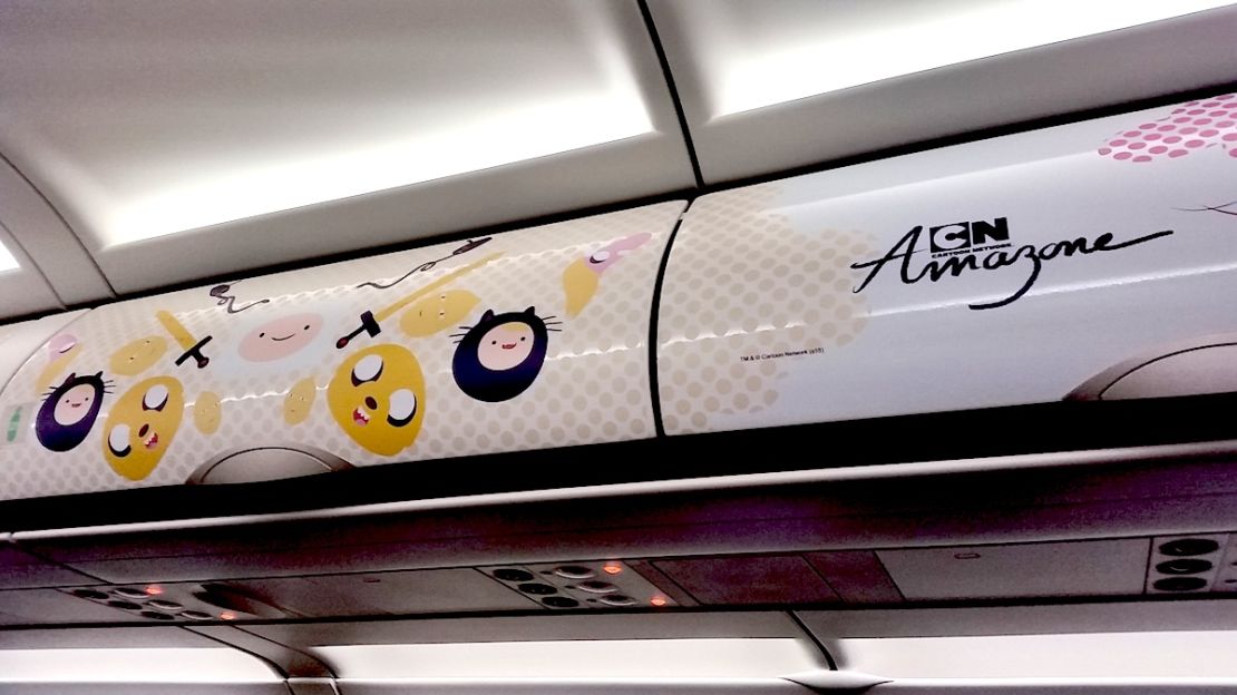The interior of the new Thai Smile plane also has an Adventure Time theme.  