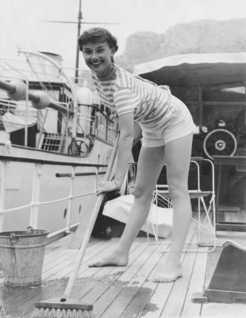 Deckhands don't come much more glamorous than actress Audrey Hepburn, pictured in 1955.<br />Stripes have a long tradition in nautical fashion, dating back to 19th century French fisherman, and later adopted by the French navy, explains fashion historian <a href="index.php?page=&url=http%3A%2F%2Ftheatreoffashion.co.uk%2F" target="_blank" target="_blank">Amber Butchart </a>in her new book <a href="index.php?page=&url=http%3A%2F%2Fwww.thamesandhudson.com%2FNautical_Chic%2F9780500517802" target="_blank" target="_blank">"Nautical Chic." </a>