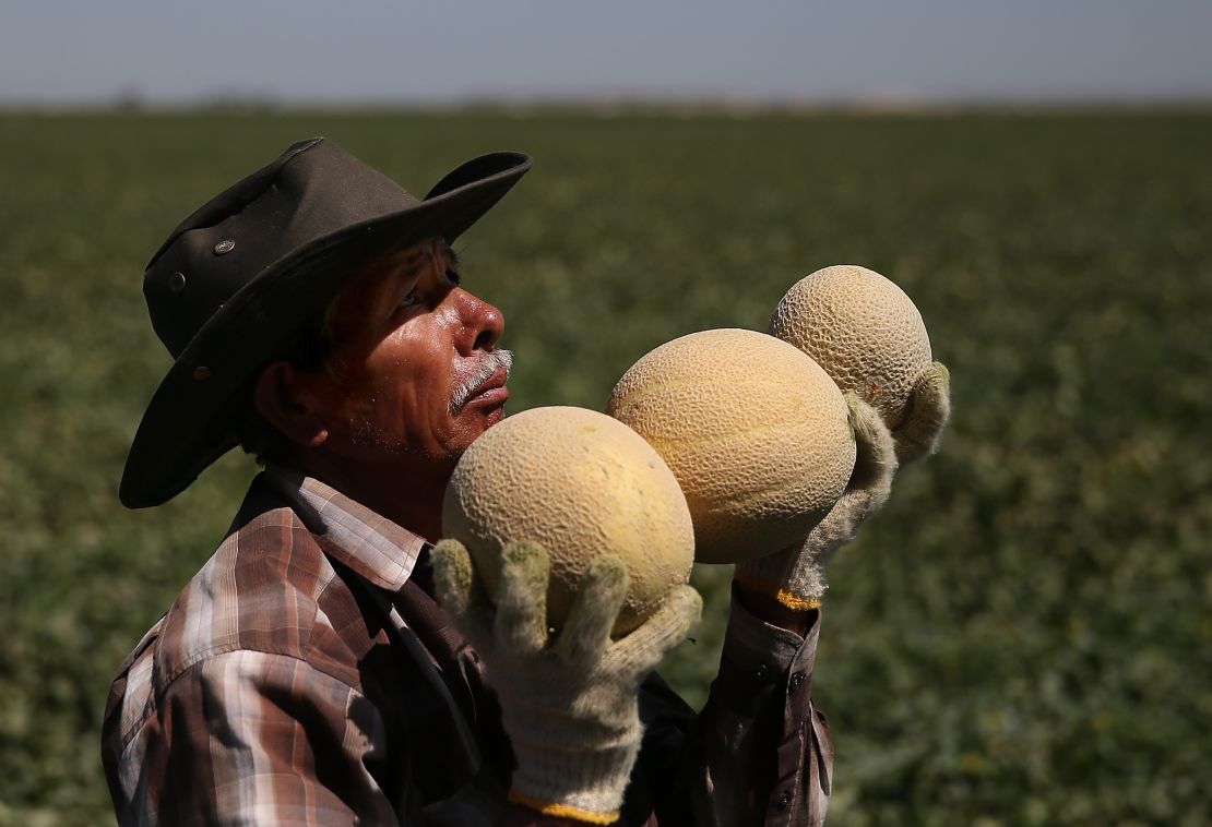 Mellon prices went up last year because of the California drought.