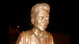 Some residents of Celeron, New York, would like this statue replaced with one that closer resembles Lucille Ball.