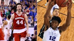 Frank Kaminsky of Wisconsin and Justise Winslow of Duke are key players for their teams, which meet in the NCAA championship game Monday night.