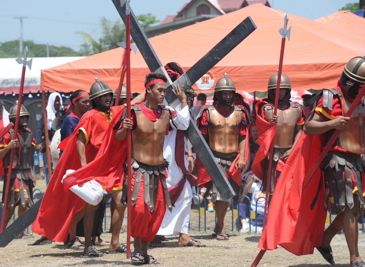 Each year, a small number of worshipers in the fervently Catholic Philippines mark Good Friday by being nailed to crosses and whipping their backs bloody, in extreme acts of devotion that attract thousands of spectators.