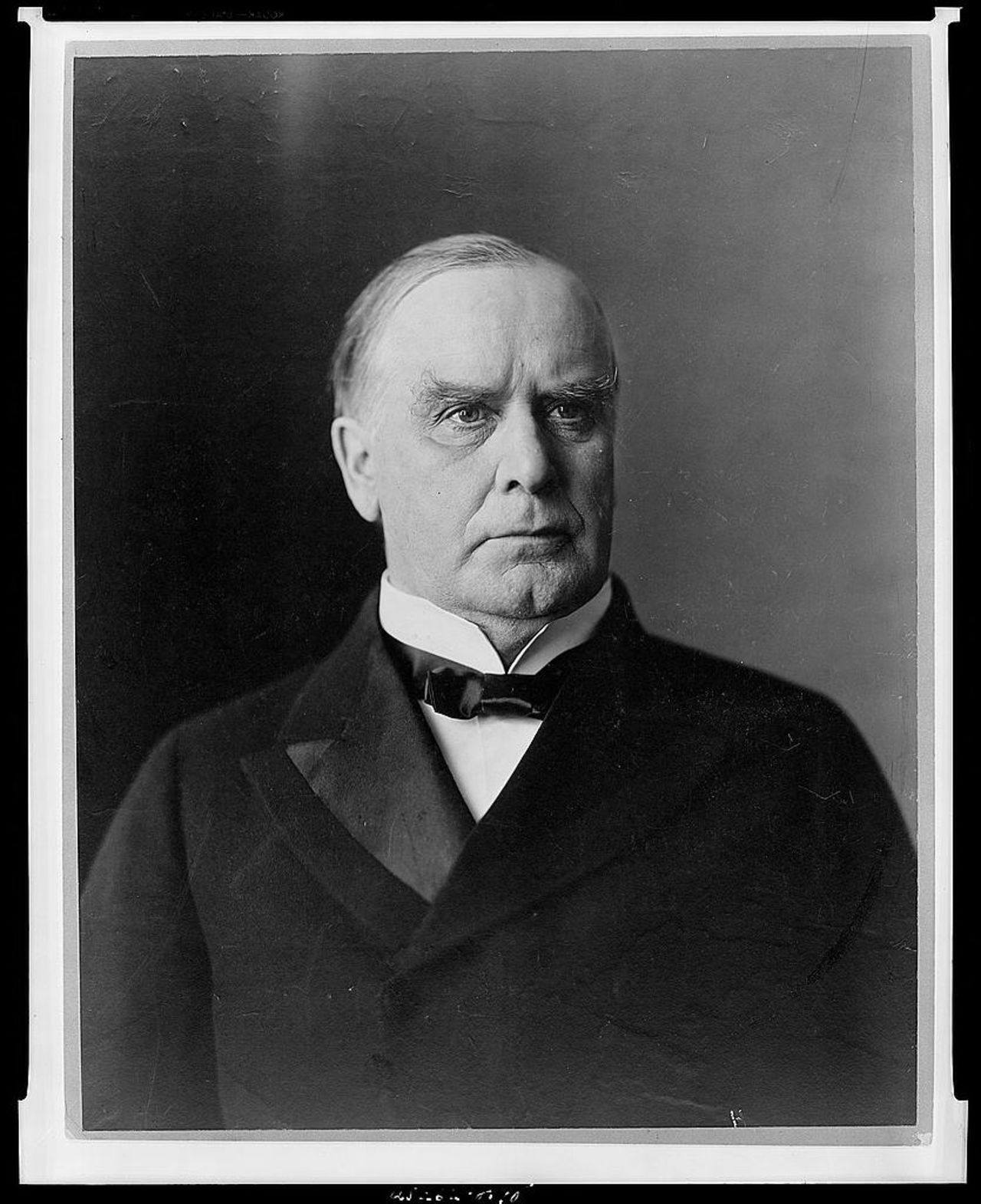 "Patriotism, Protection, and Prosperity" was McKinley's slogan in 1896. He served as the 25th president until his assassination in 1901, six months into his second term.
