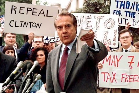 1996 Republican presidential candidate Bob Dole's campaign slogan was "The Better Man for a Better America."