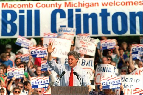 In 1992, Clinton ran on the slogan "Putting People First."