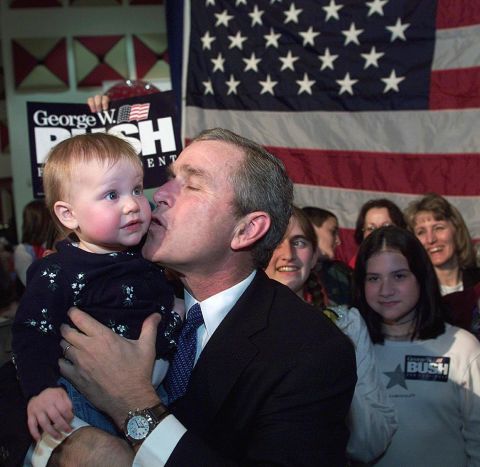 Bush ran as a "compassionate conservative," which became a popular slogan during his campaign.