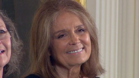 Gloria Steinem at White House