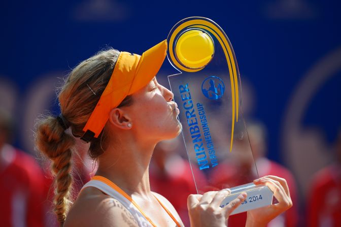 Though she has traditionally fared better on hard courts and grass, Bouchard's first title came on clay last year in Germany. 