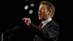 LOUISVILLE, KY - APRIL 7:  Sen. Rand Paul (R-KY) delivers remarks while announcing his candidacy for the Republican presidential nomination during an event at the Galt House Hotel on April 7, 2015 in Louisville, Kentucky. Originally an ophthalmologist, Paul rode the Tea Party wave to office in 2010. (Photo by Luke Sharrett/Getty Images)