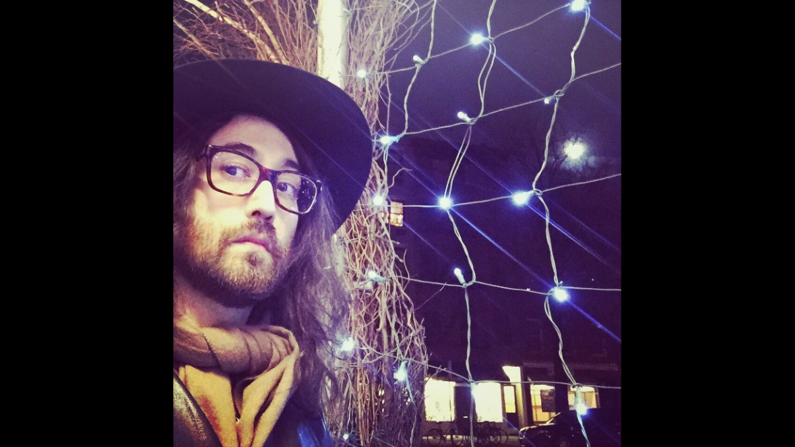 Musician Sean Ono Lennon, the son of John Lennon and Yoko Ono, takes a selfie in front of a lit-up fence on Tuesday, April 7. "Many Moons...." <a href="https://instagram.com/p/1KWvqSFElF/?taken-by=sean_ono_lennon" target="_blank" target="_blank">he wrote on Instagram.</a>