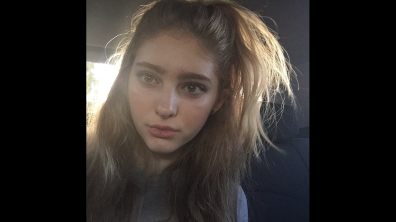Actress Willow Shields posted this selfie to her Instagram account Friday, April 5, with the hand-sign emoji for "peace."