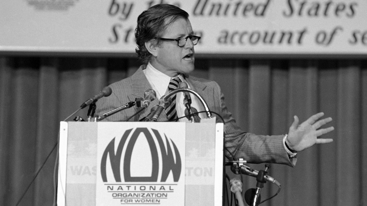 Democratic Sen. Ted Kennedy of Massachusetts championed the ERA in Congress for more than three decades. At a 1978 convention of the National Organization of Women in Washington, he predicted that the Equal Rights Amendment would be ratified. 