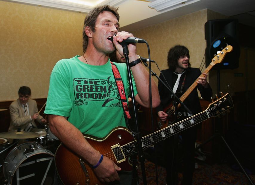 Avid guitarist and 1987 Wimbledon winner Pat Cash re-recorded Led Zepplin's "Rock and Roll" for the charity Rock Aid Armenia and has played gigs at The Hippodrome in London. 