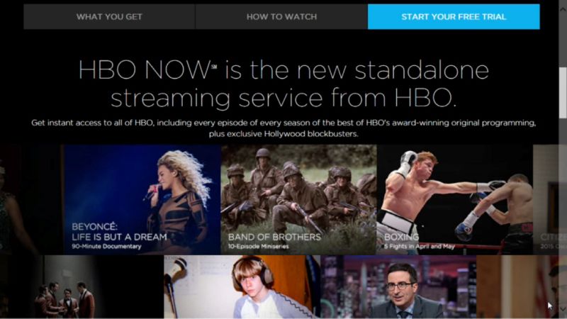 HBO launches internet subscription CNN