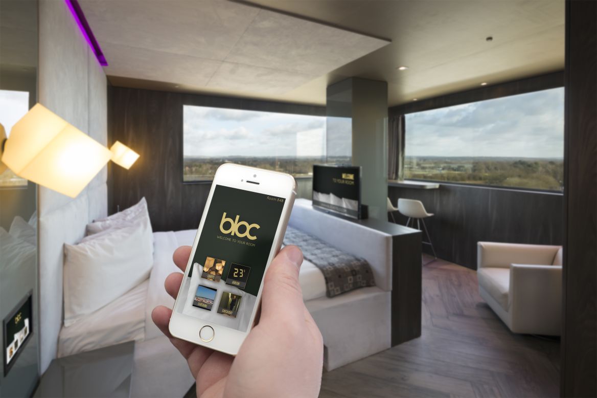 At BLOC Hotels, guests can control all their room settings with their phones.